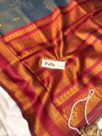 Mohini (Semi silk) - Slate blue - Image 3