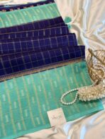 Shrivalli (Mysore silk) - Royal blue - Image 3
