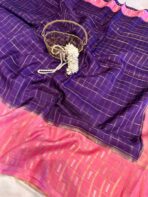 Shrivalli (Mysore silk) - Violet - Image 3