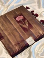 Kamalam (Banarasi semi silk) - Maroon