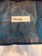 Kamalam (Banarasi semi silk) - Peacock green - Image 5