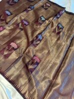 Kamalam (Banarasi semi silk) - Maroon - Image 3