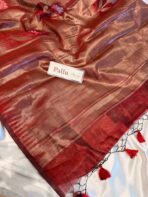 Kamalam (Banarasi semi silk) - Crimson - Image 3