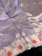 Krishna Leela (Dupion silk with Pichwai) - Lilac - Image 3