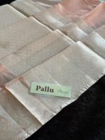 The Paisleys (Semi Banarasi silk) - Light Orange - Image 4