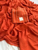 Hyacinth (Fendi silk) - Rust Orange - Image 2