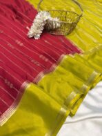 Tarangini (Mysore silk) - Maroon - Image 2