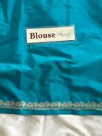 Chinmayi (Mysore crepe silk) - Sea green - Image 7