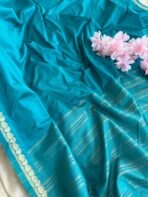 Chinmayi (Mysore crepe silk) - Sea green - Image 4