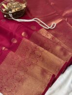 Athira (Semi silk) - Magenta pink - Image 2