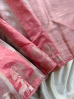 Mriganka (Banarasi silk) - Peach pink