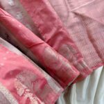 Mriganka (Banarasi silk) - Peach pink