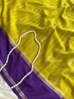 Tarangini (Mysore silk) - Lime green - Image 2