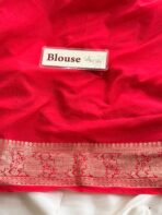Charulata (Viscose Georgette) -  Hot red - Image 5