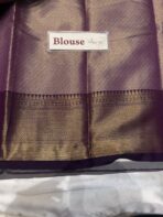 Anagha (Kanchi Semi silk) - Ivory & Mauve - Image 5