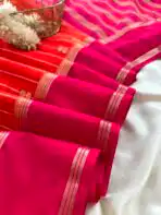Tarangini (Mysore silk) - Orange - Image 4