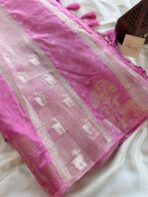Mriganka (Banarasi silk) - Magenta pink - Image 2