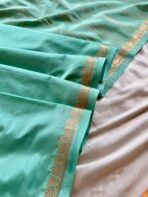 Chinmayi (Mysore crepe silk) - Mint green - Image 3