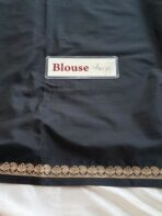 Chinmayi (Mysore crepe silk) - Black - Image 7
