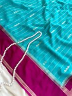 Tarangini (Mysore silk) - Anandha Blue - Image 2
