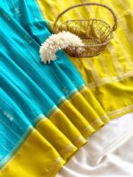 Tarangini (Mysore silk) - Cyan blue