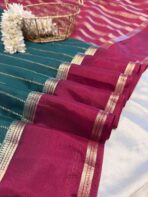 Tarangini (Mysore silk) - Deep Teal - Image 4