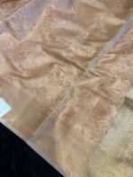 Haritha (Banaras Soft silk) - Champagne blush - Image 4