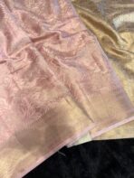 Haritha (Banaras Soft silk) - Blush pink