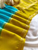 Tarangini (Mysore silk) - Cyan blue - Image 4