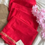 Chinmayi (Mysore crepe silk) - Hot red