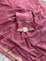 Dilruba (Viscose georgette) - Dusty rose - Image 3