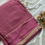 Dilruba (Viscose georgette) - Dusty rose