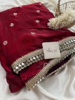 Glam gala (The Space silk edit) - Royal Maroon - Image 3