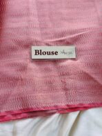 Mriganka (Banarasi silk) - Peach pink - Image 5