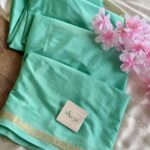 Chinmayi (Mysore crepe silk) - Mint green