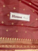 Anagha (Soft silk) - Ivory & Red - Image 6