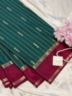 Tarangini (Mysore silk) - Deep Teal