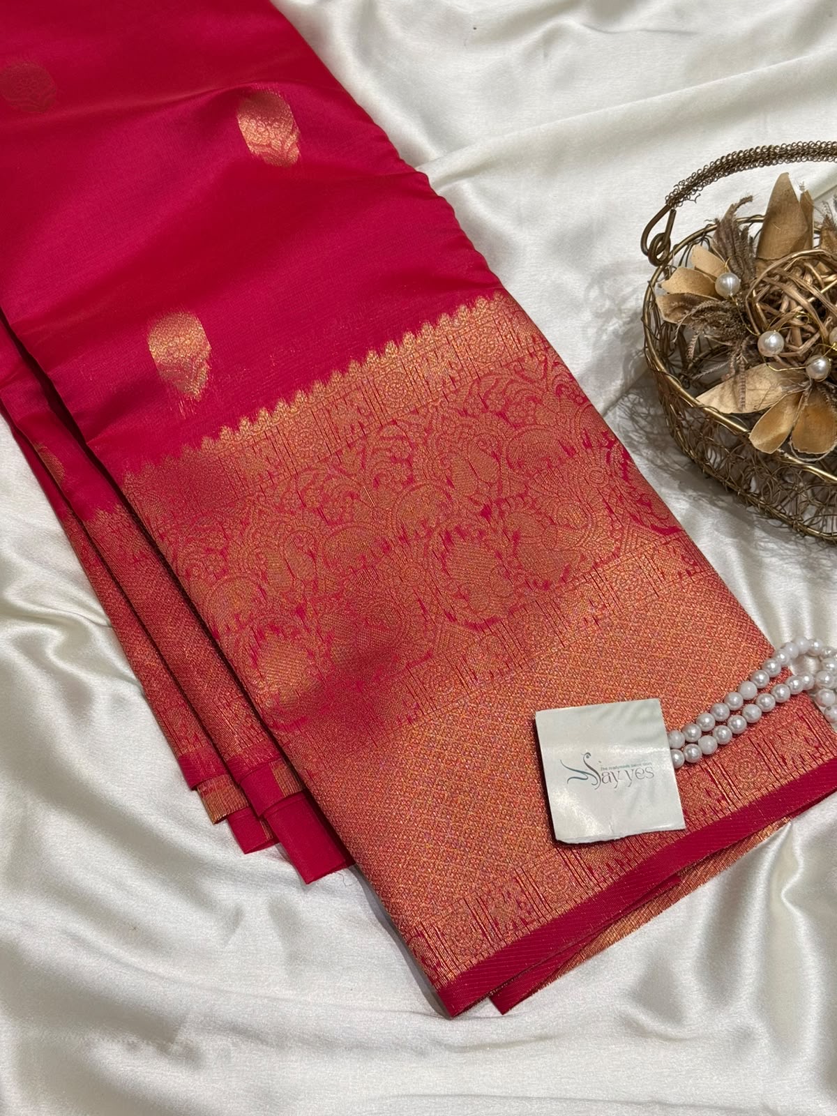 Athira (Semi silk) – Hot dusty pink