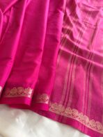 Chinmayi (Mysore crepe silk) - Hot pink - Image 6