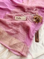 Charulata (Viscose Georgette) -  Mauve - Image 4