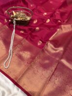 Athira (Semi silk) - Magenta pink - Image 3