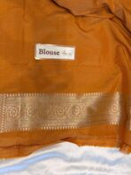 Tulsi (Banaras silk) - Sunrise Orange - Image 5