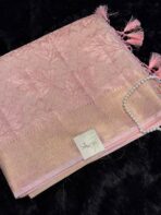 Haritha (Banaras Soft silk) - Blush pink - Image 2