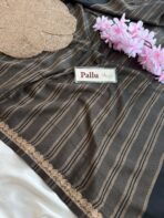 Chinmayi (Mysore crepe silk) - Black - Image 6