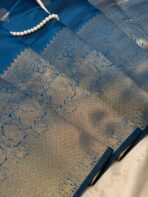 Athira (Semi silk) - Hyacinth blue - Image 2