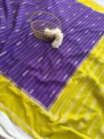 Tarangini (Mysore silk) - Violet - Image 4