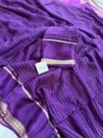 Dilruba (Viscose georgette) - Violet - Image 3
