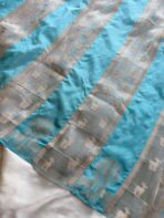 Mriganka (Banarasi silk) - Sky blue - Image 3