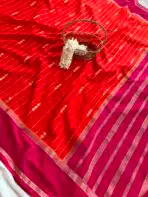 Tarangini (Mysore silk) - Orange - Image 2