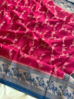 Aishwaryam (Banaras silk) - Magenta Pink - Image 4